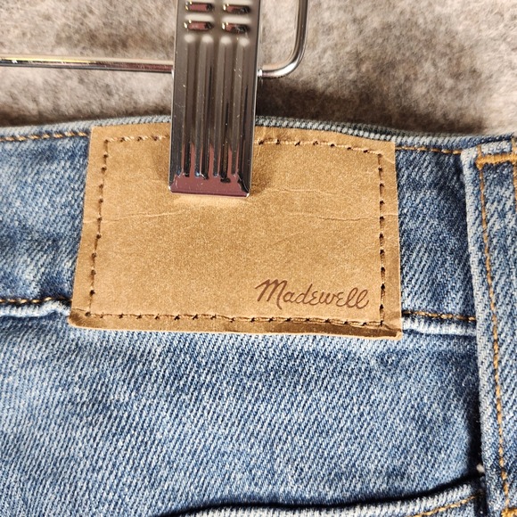 Madewell The Perfect Vintage Straight Blue Jean Medium Wash 31 (34x28) Casual - Picture 14 of 16